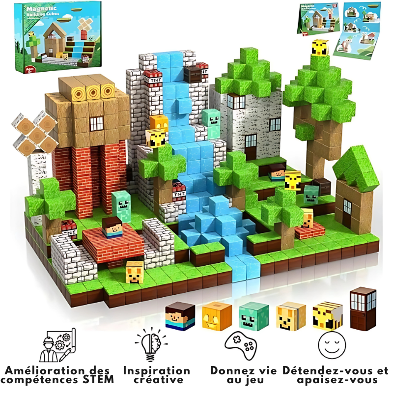 Pixel Blocks - Aimants Build-A-World