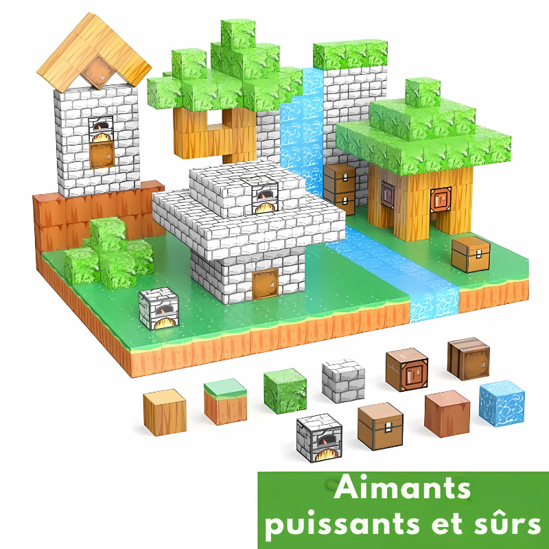Pixelblocks - Aimants Build-A-World